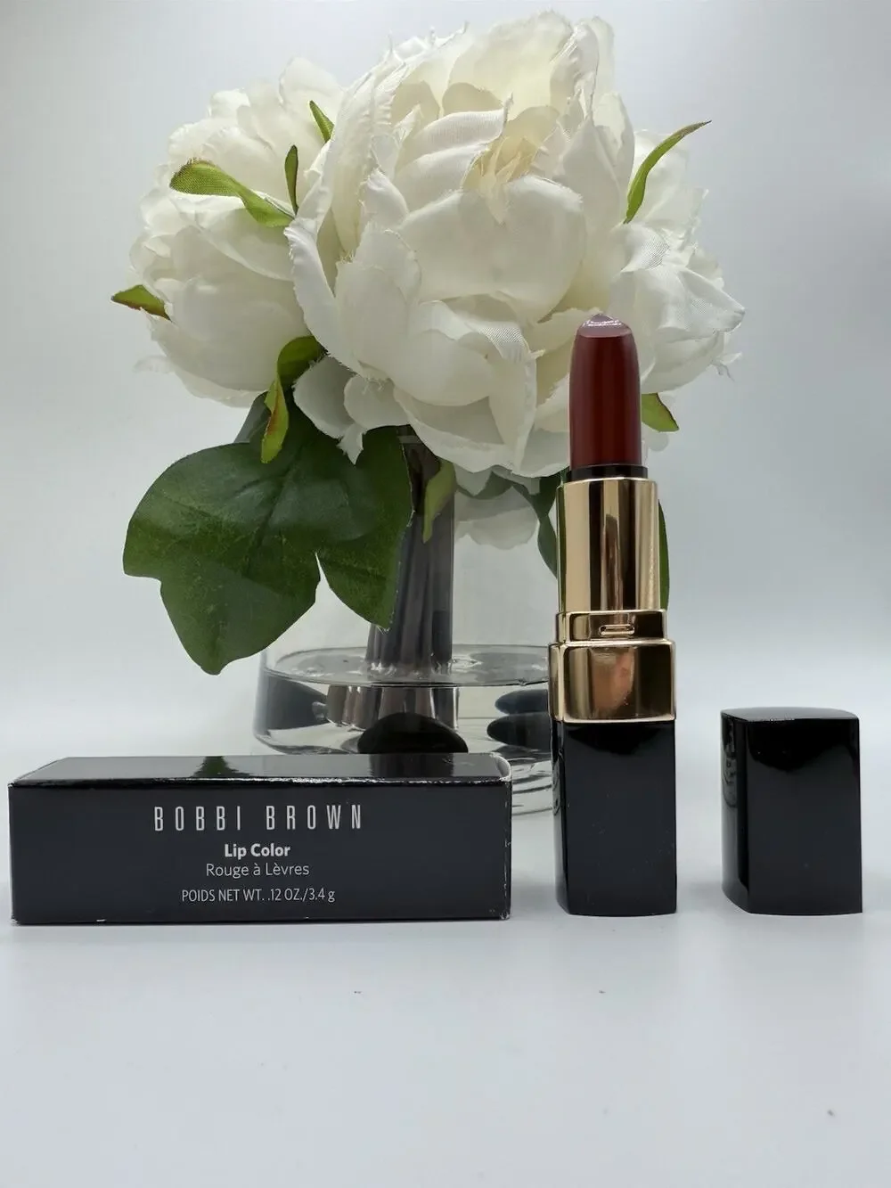 Bobbi Brown Lip Color 9 BURNT RED 0.12oz/3.4g Full Size NIB